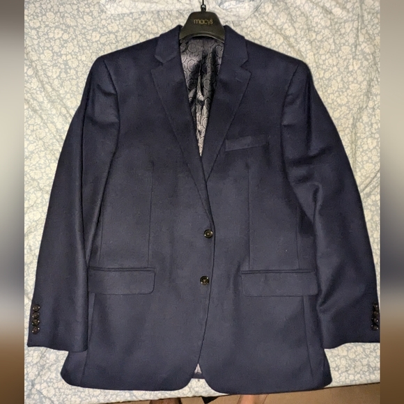 Ralph Lauren Wool Cashmere Blazer 44L Sportscoat Blazer NWOT Navy - Picture 1 of 3
